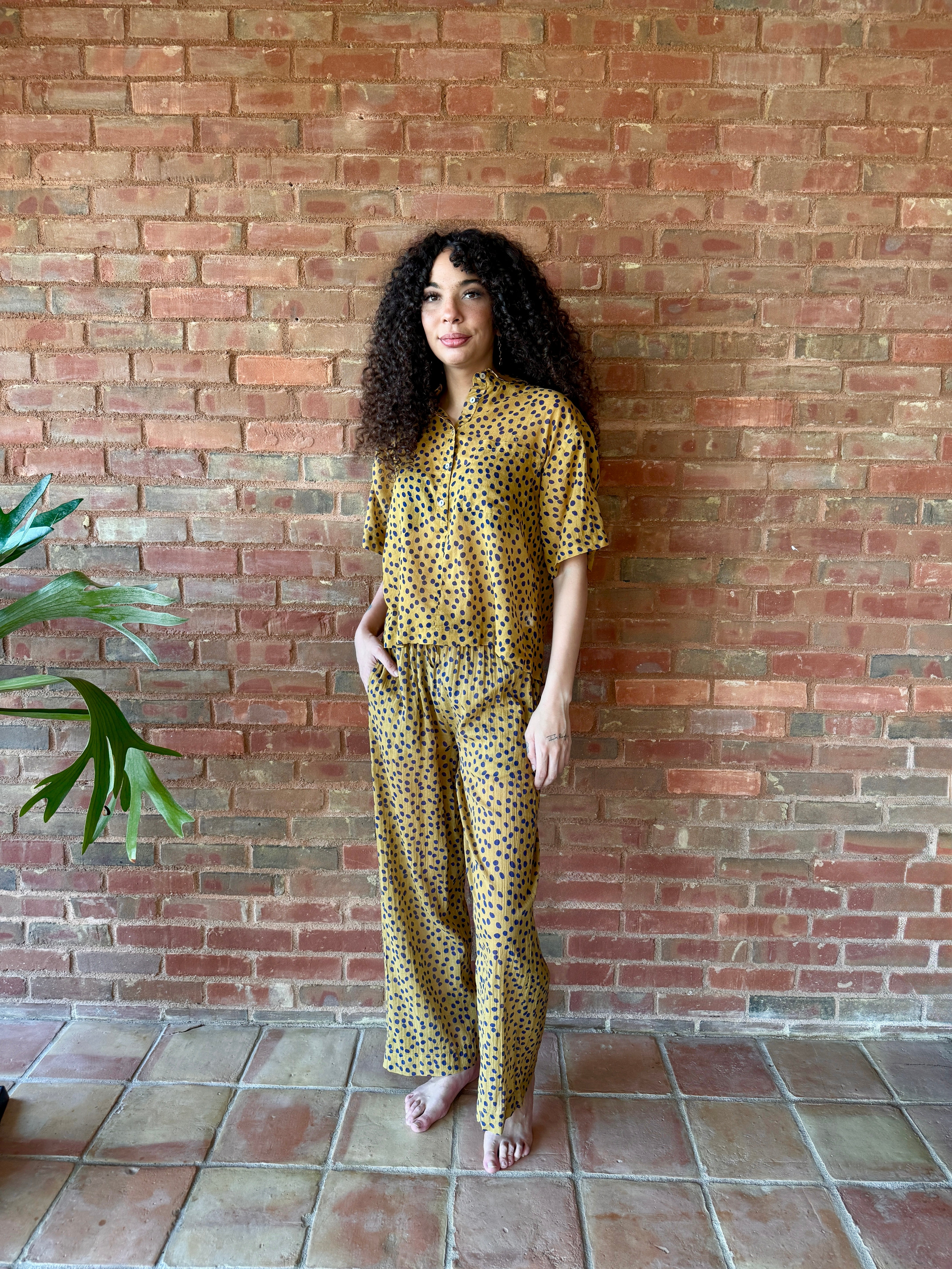 HOD Paris Caroline Shirt - Polka Honey Women's Tops - Sloane Boutique