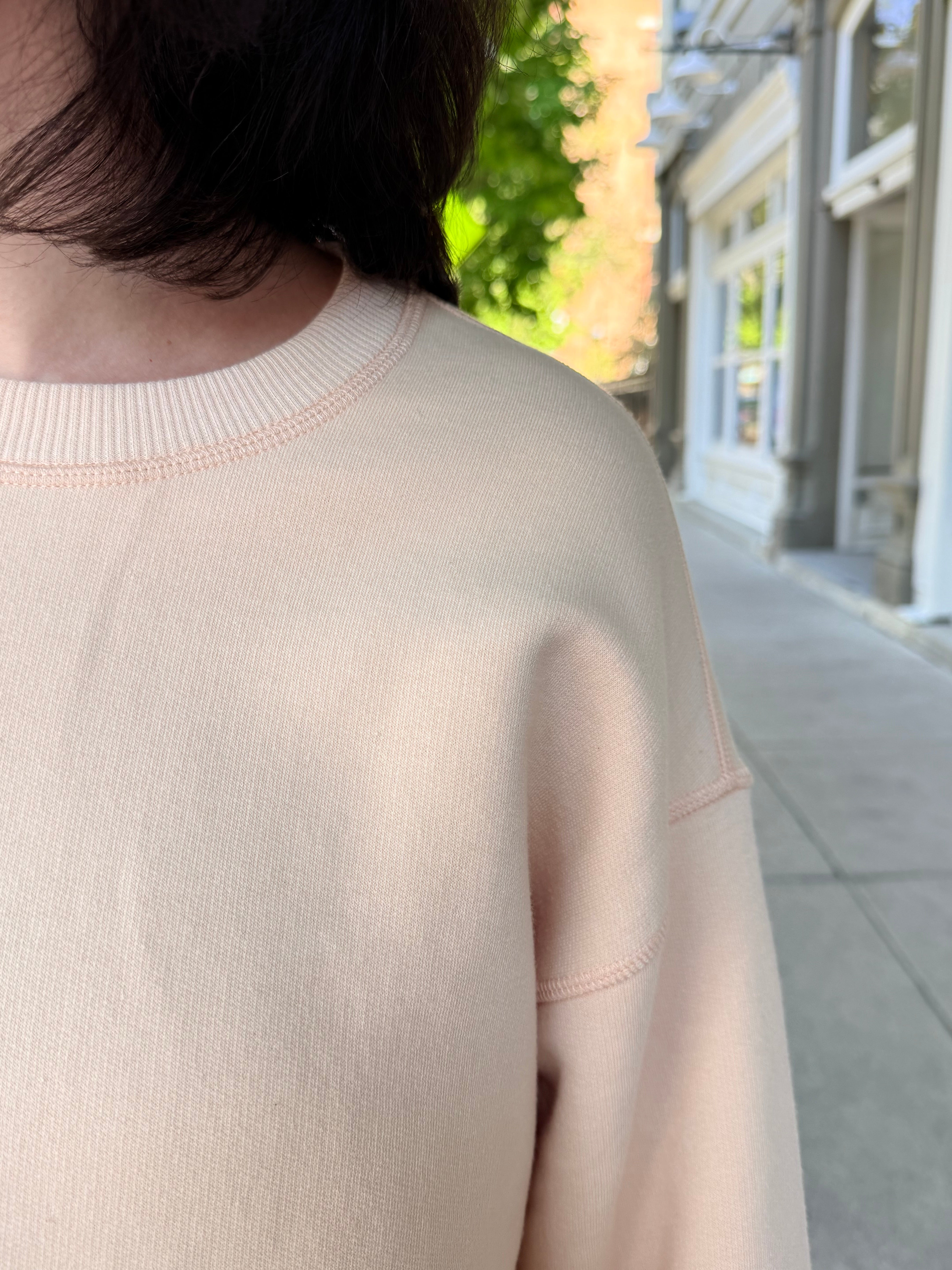 HOD Paris Victoire Crew Sweatshirt - Linen Women's Tops - Sloane Boutique