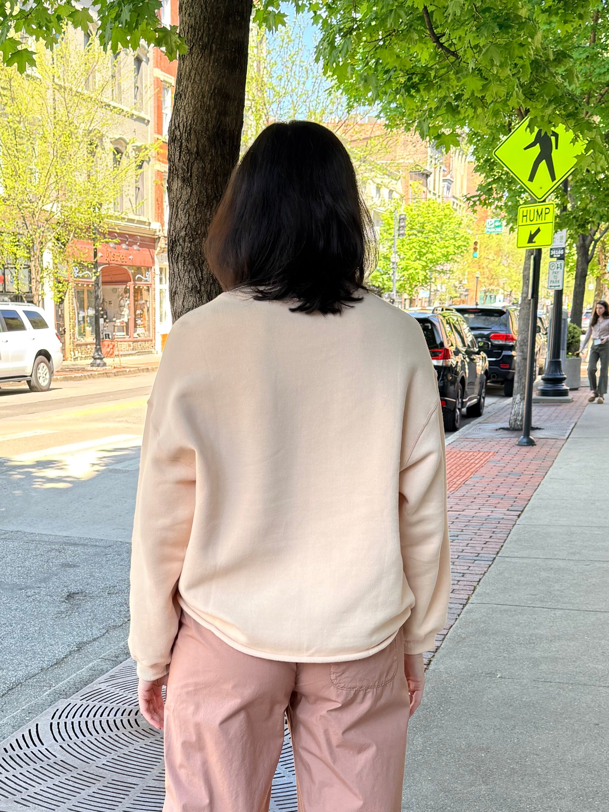 HOD Paris Victoire Crew Sweatshirt - Linen Women's Tops - Sloane Boutique