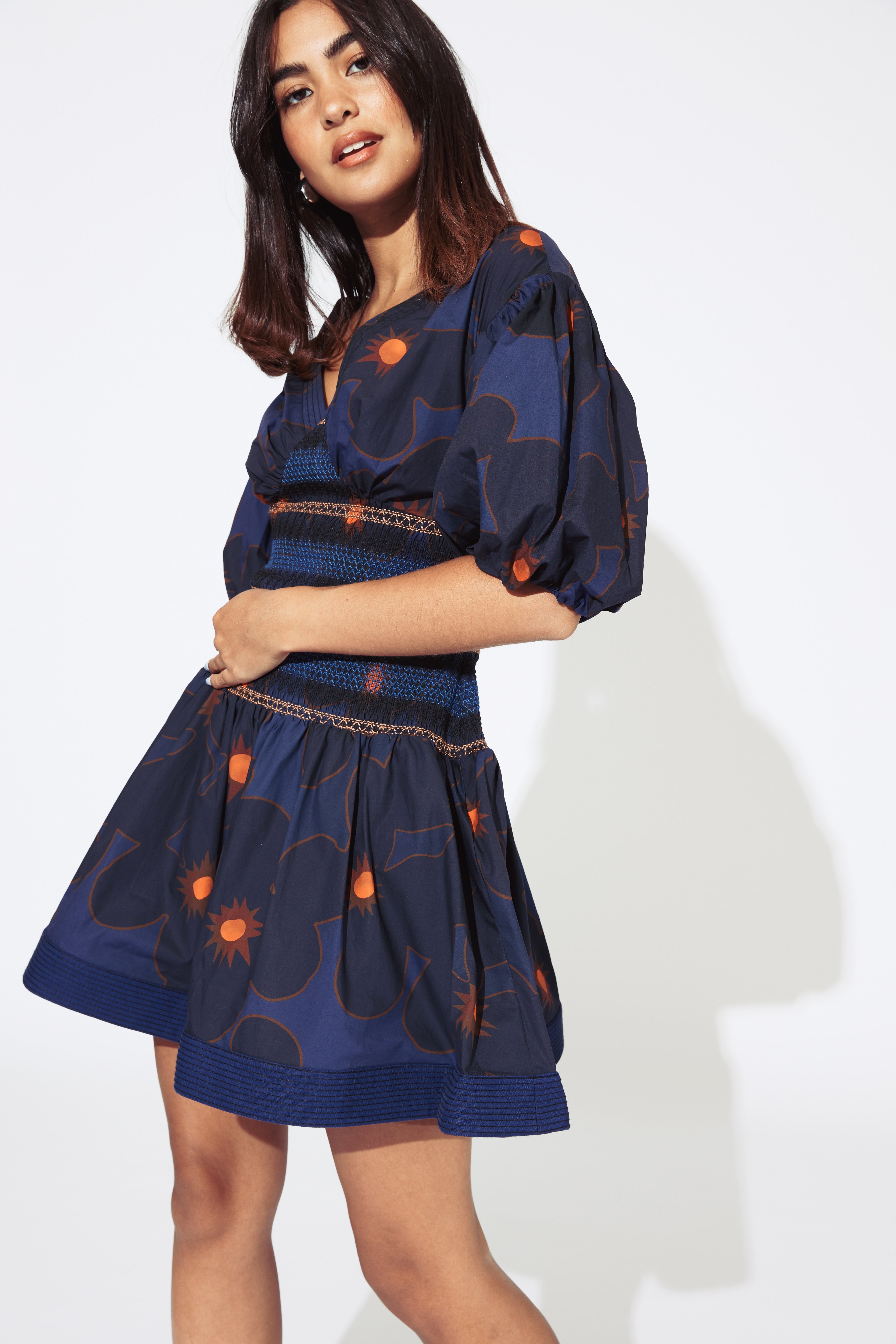 Hope For Flowers Dropped Waist Dress - Kiki Floral Dresses - Sloane Boutique