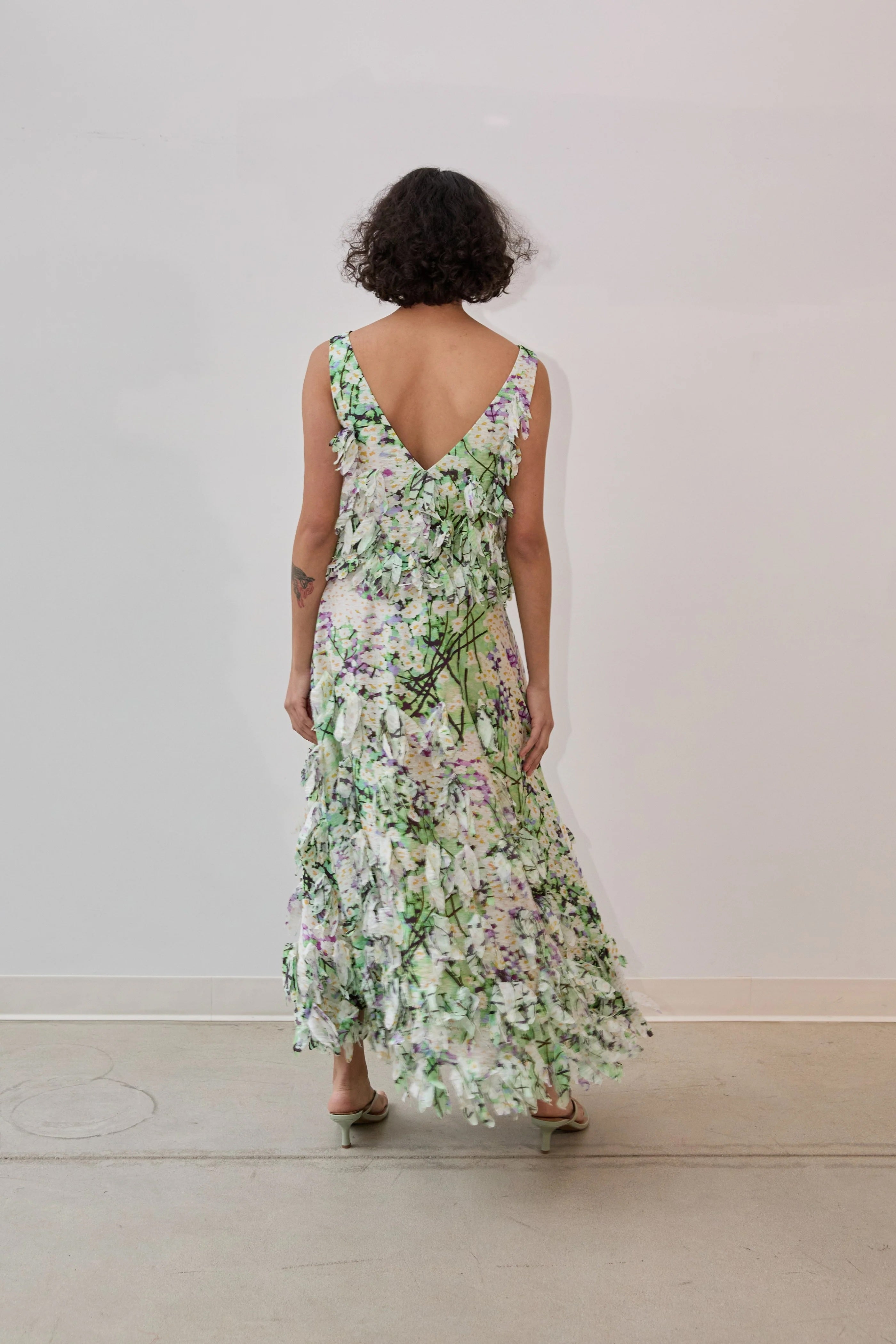 Hope For Flowers Embellished Shell - Secret Garden Women's Tops - Sloane Boutique