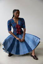 Hope For Flowers Godet Skirt - Tri-Color Denim Women's Bottoms - Sloane Boutique
