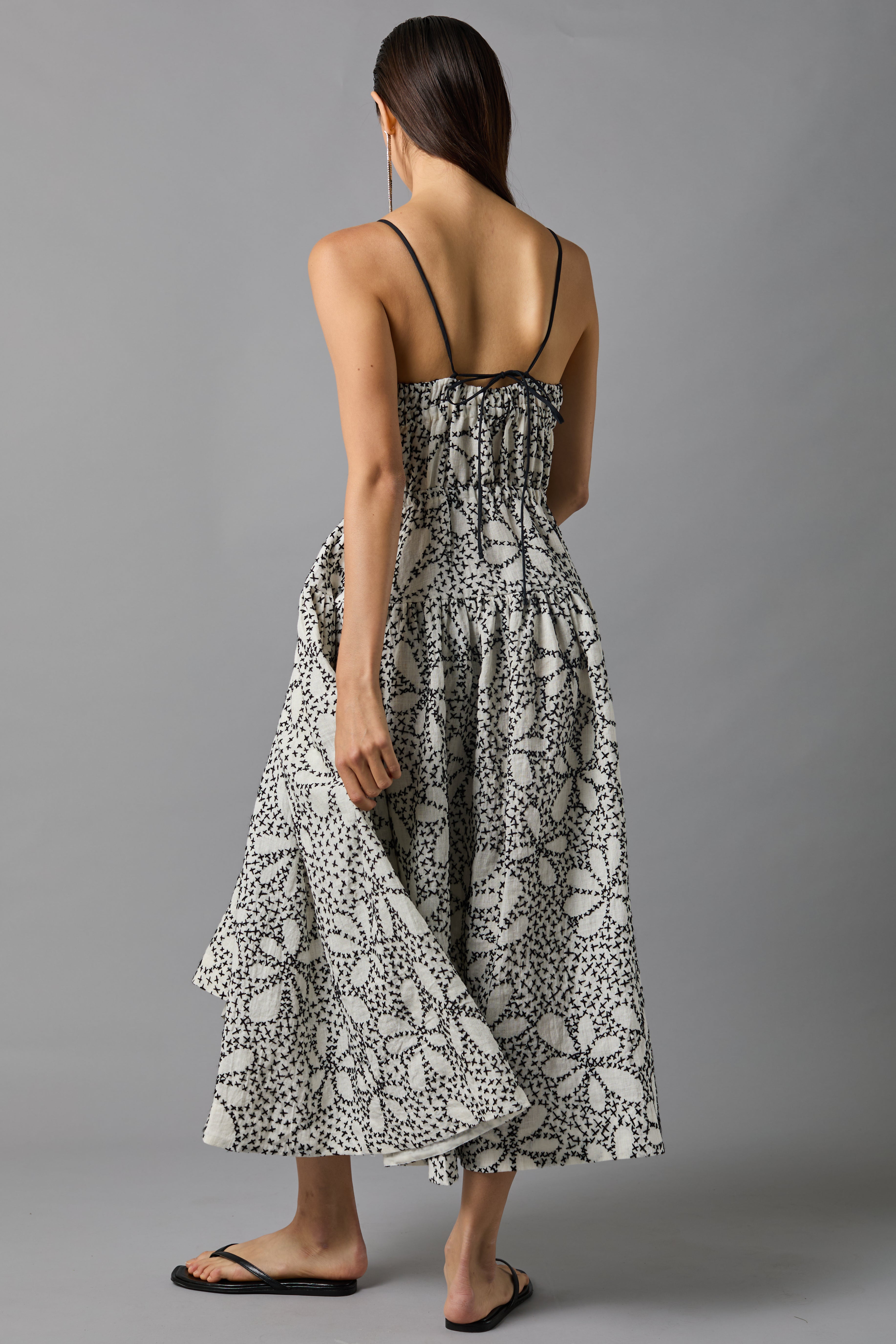 Hope for Flowers Sundress - Black / White Dresses - Sloane Boutique