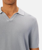 INDUSTRIE Alicante Polo - Aqua Men's Tops - Sloane Boutique