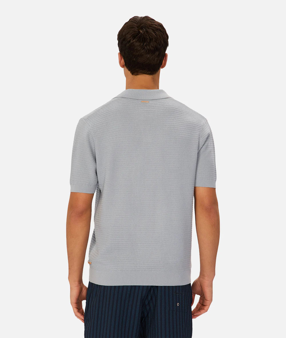 INDUSTRIE Alicante Polo - Aqua Men's Tops - Sloane Boutique