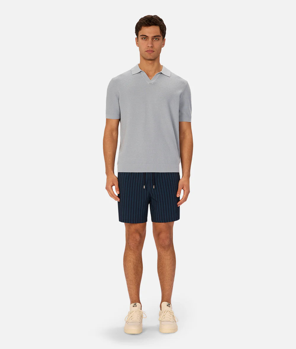 INDUSTRIE Alicante Polo - Aqua Men's Tops - Sloane Boutique