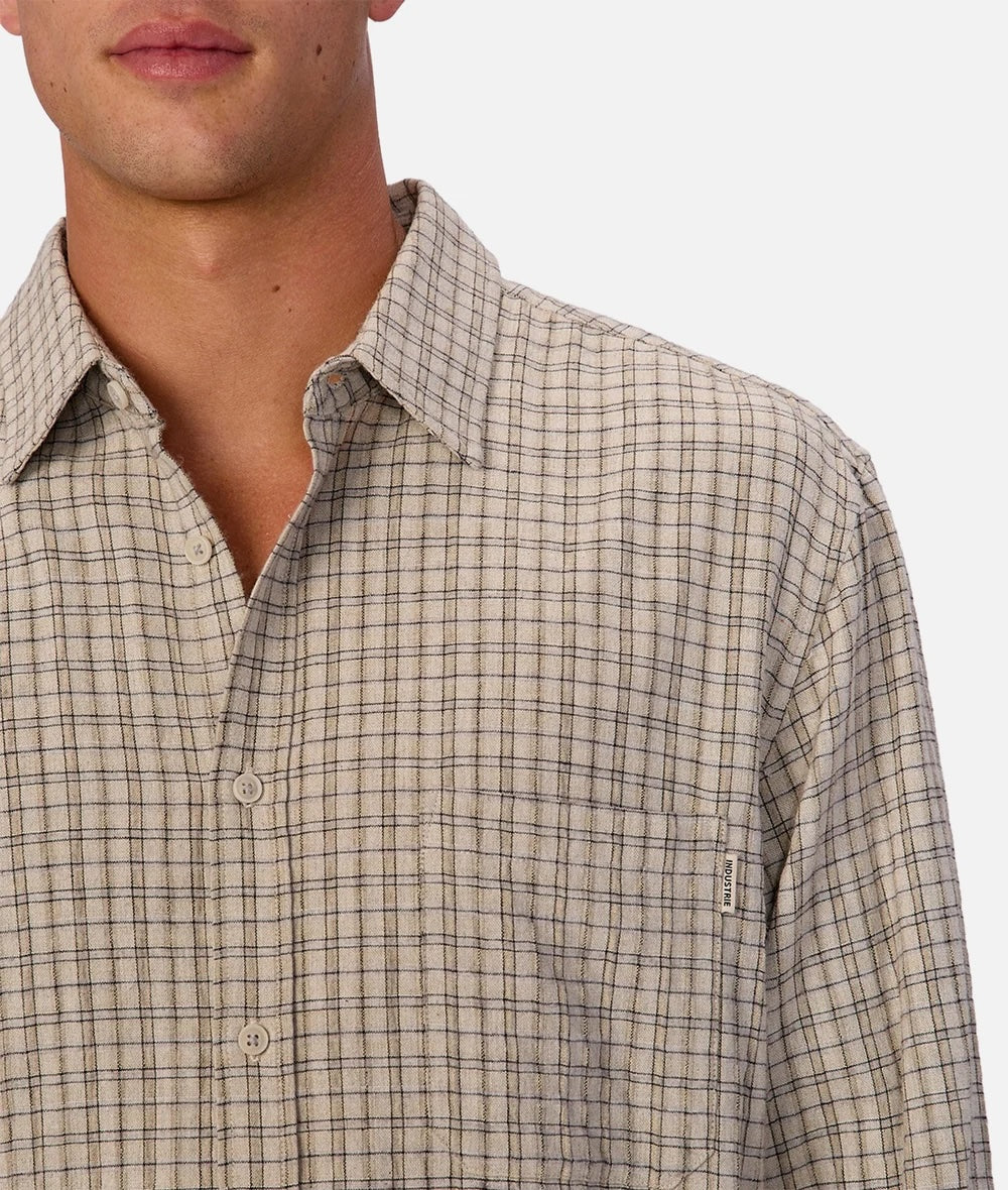 Industrie Beaufort L/S Top - Stone Men's Tops - Sloane Boutique