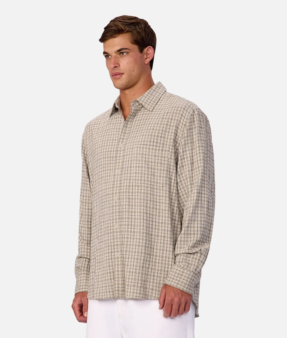 Industrie Beaufort L/S Top - Stone Men's Tops - Sloane Boutique