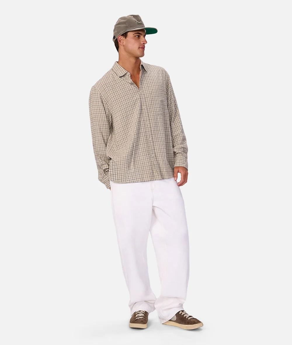 Industrie Beaufort L/S Top - Stone Men's Tops - Sloane Boutique