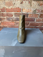 Intentionally Blank Leather Combo Boots - Khaki Women's Shoes - Sloane Boutique