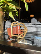 Kim White Entwined Belt-Dark Brown Accessories - Sloane Boutique