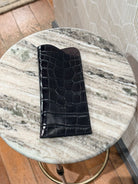 Kim White Eyeglasses Case - Black Croc Accessories - Sloane Boutique