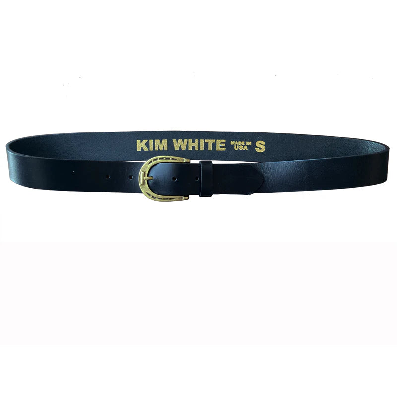 Kim White Horseshoe Belt - Black Accessories - Sloane Boutique