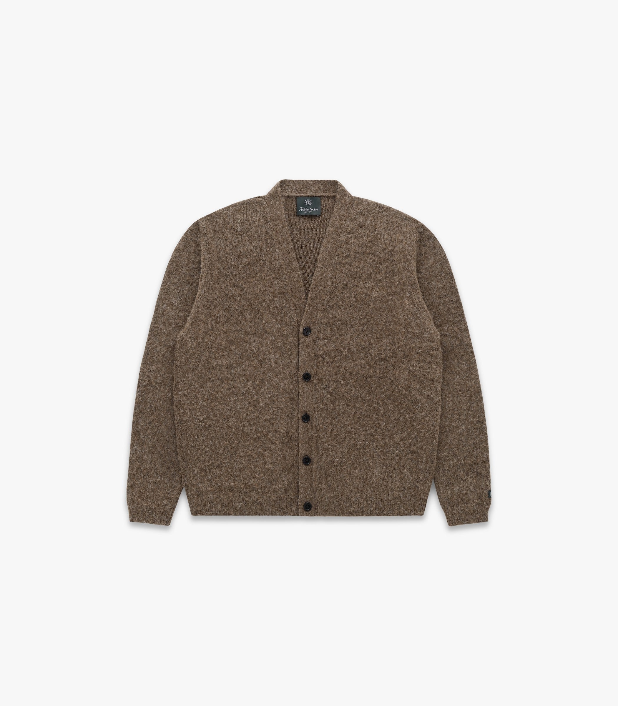 Knickerbocker Amos Alpaca Cardigan - Brown Men's Tops - Sloane Boutique