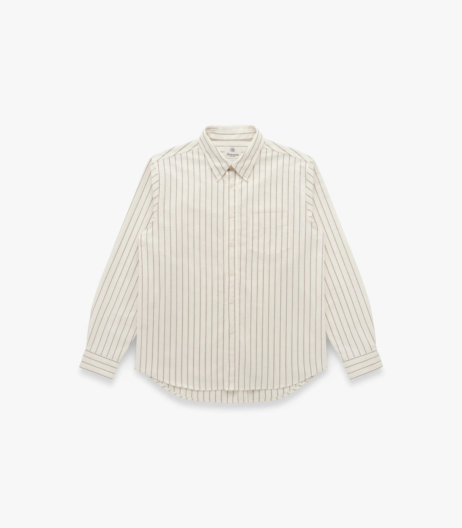 Knickerbocker Beefy Oxford - Bone & Olive Men's Tops - Sloane Boutique