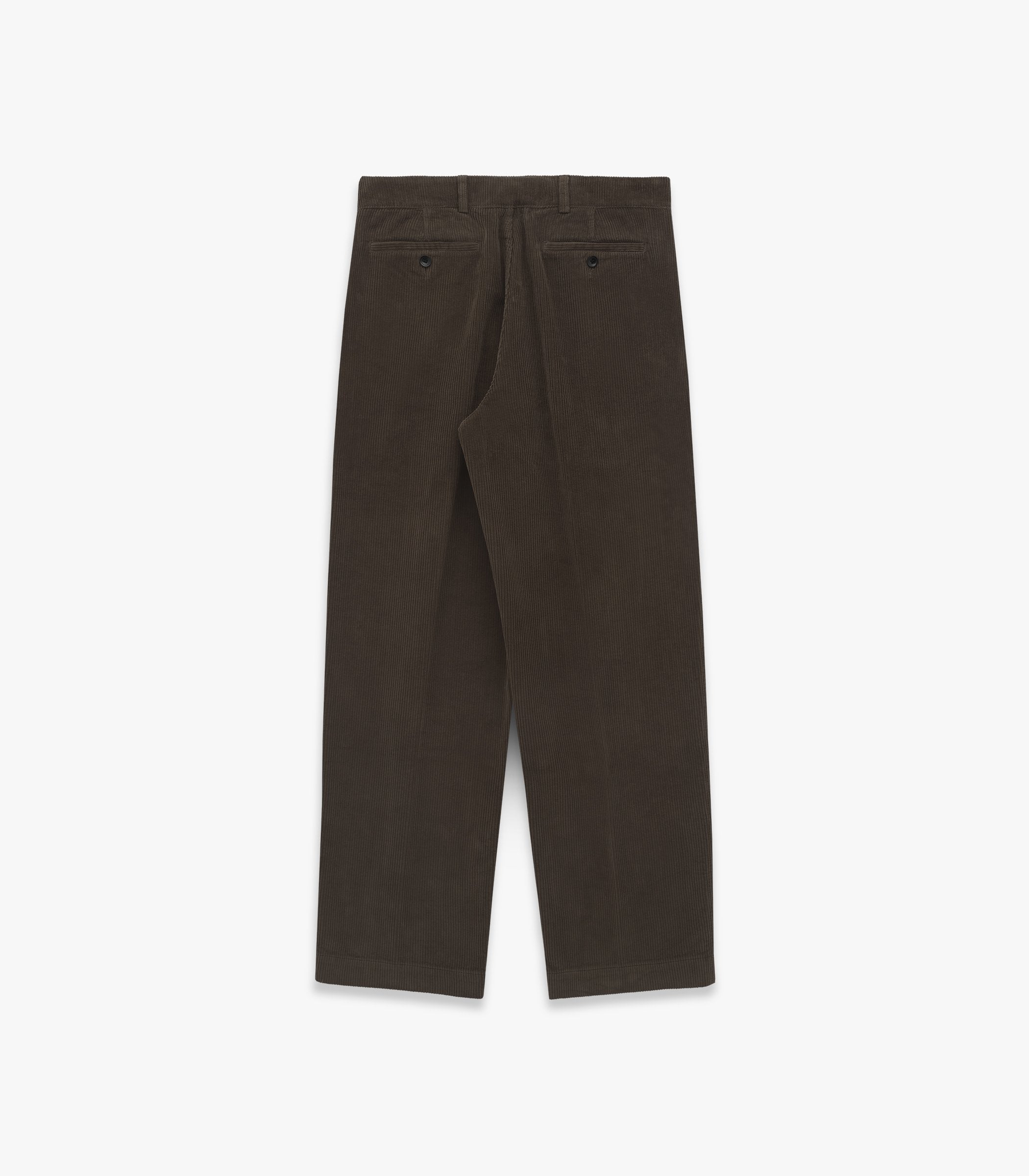 Knickerbocker Canal Pleated Corduroy Cotton Pant -  Coffee Men's Bottoms - Sloane Boutique