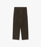 Knickerbocker Canal Pleated Corduroy Cotton Pant -  Coffee Men's Bottoms - Sloane Boutique