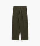 Knickerbocker Canal Pleated Twill Cotton & Linen Pant - Tuscan Olive Men's Bottoms - Sloane Boutique