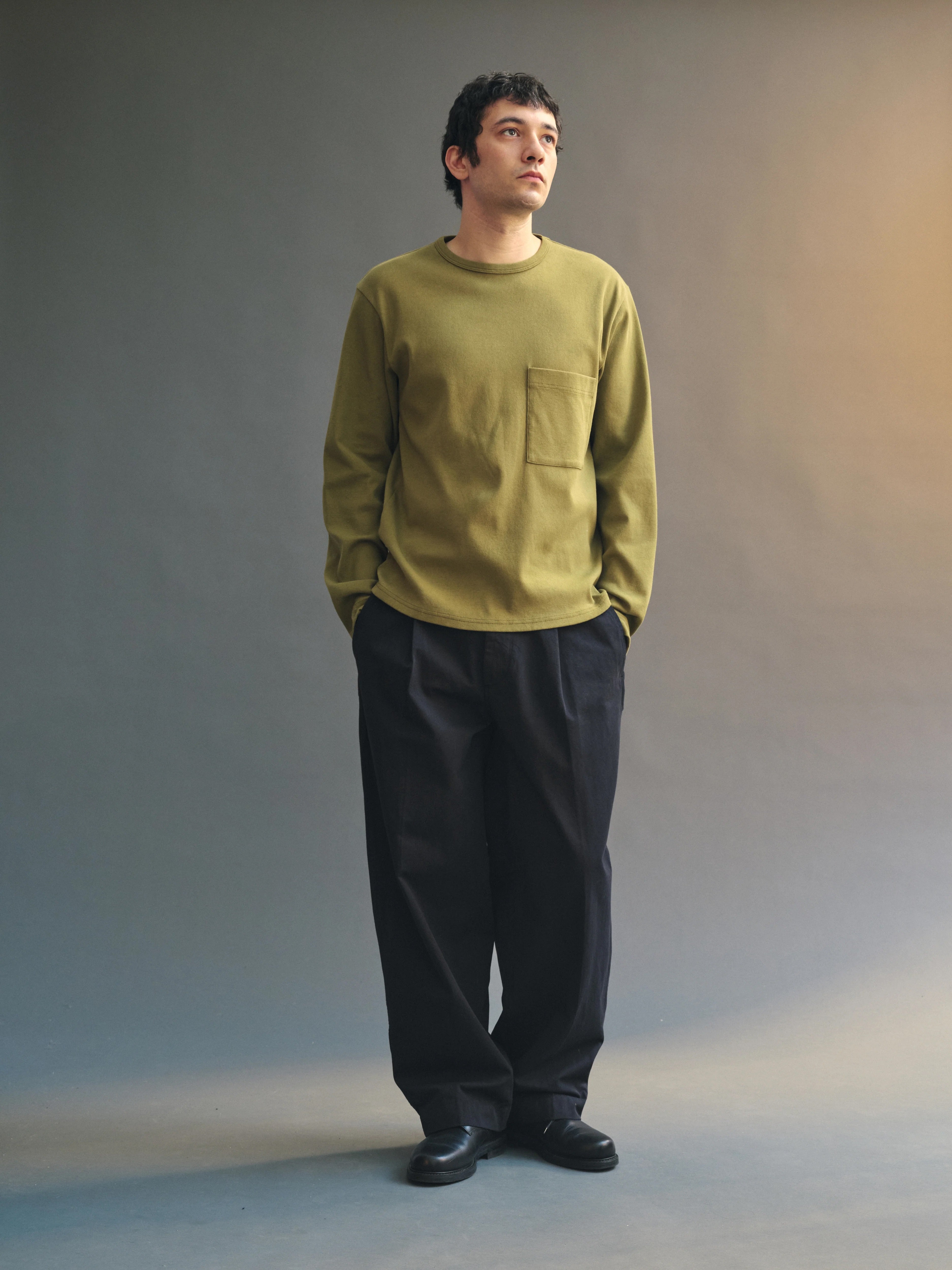 Knickerbocker Draft Double Knit Jersey L/S Tee - Black Men's Tops - Sloane Boutique