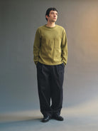 Knickerbocker Draft Double Knit Jersey L/S Tee - Black Men's Tops - Sloane Boutique