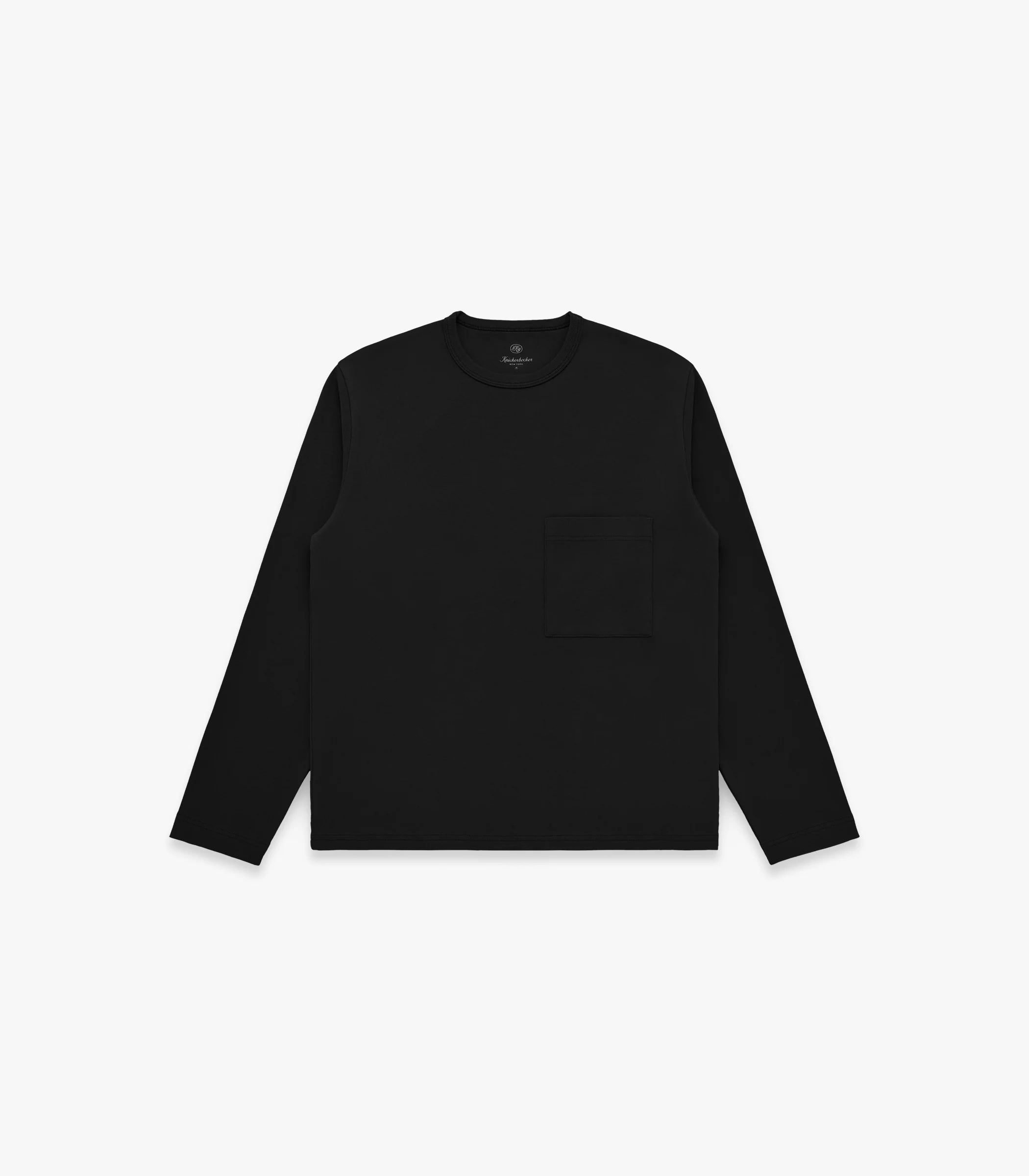 Knickerbocker Draft Double Knit Jersey L/S Tee - Black Men's Tops - Sloane Boutique