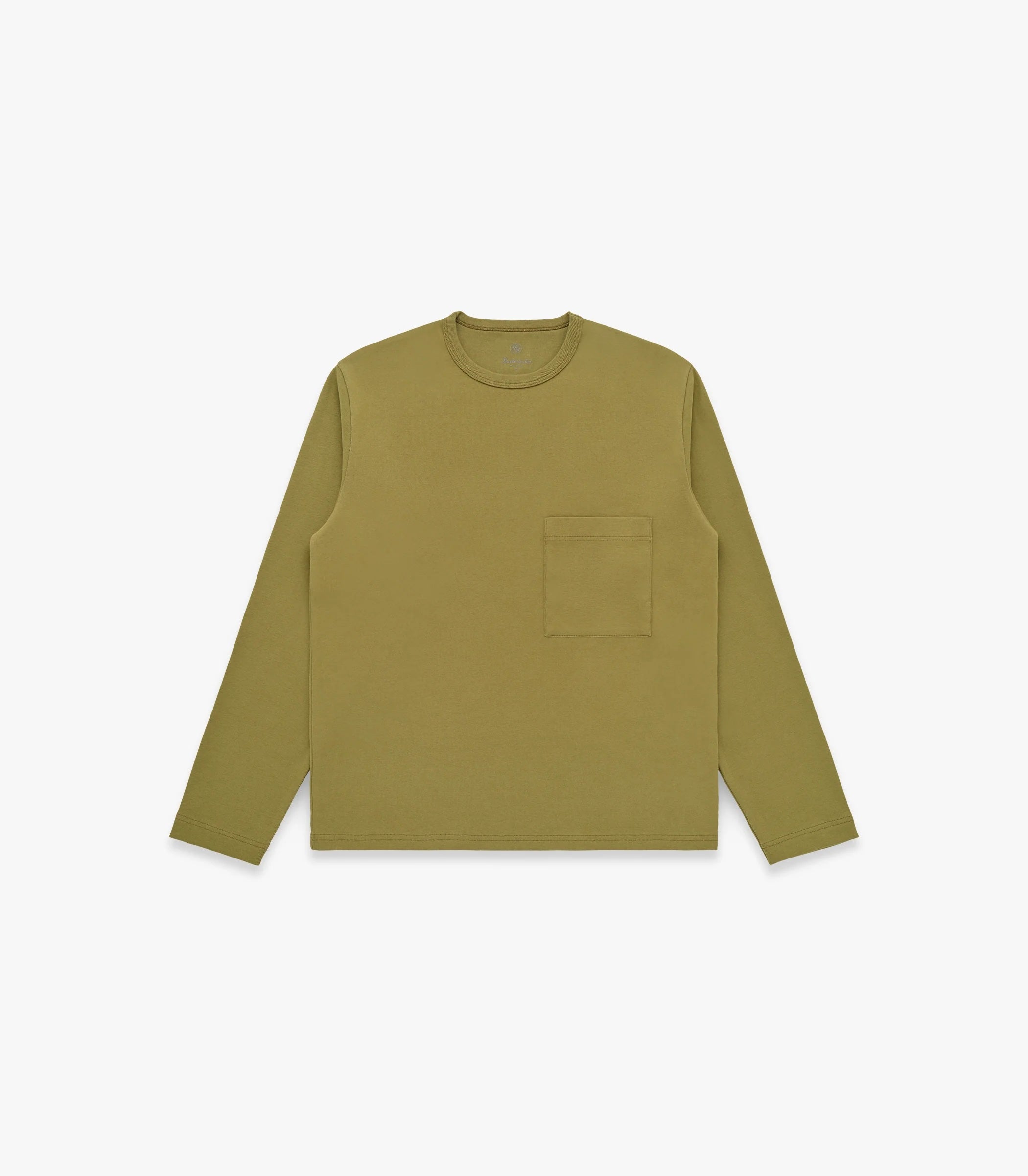 Knickerbocker Draft Double Knit Jersey L/S Tee - Martini Olive Men's Tops - Sloane Boutique
