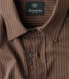 Knickerbocker Jones Cotton Merino Shirt - Brown & Sky Men's Tops - Sloane Boutique