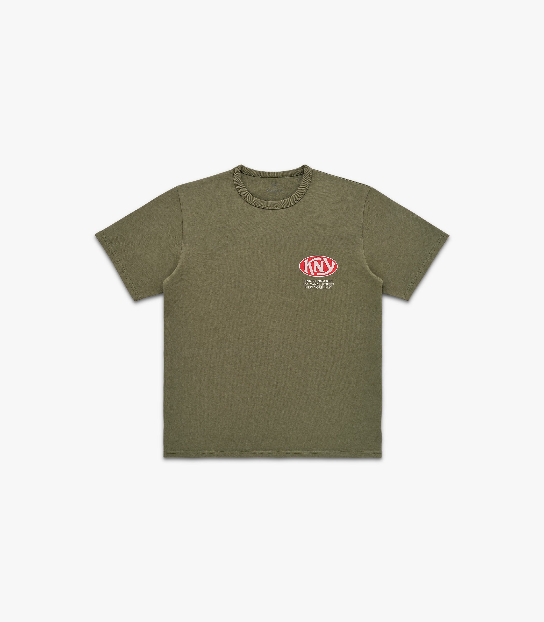 Knickerbocker KNY Heavyweight T-Shirt - Olive Men's Tops - Sloane Boutique