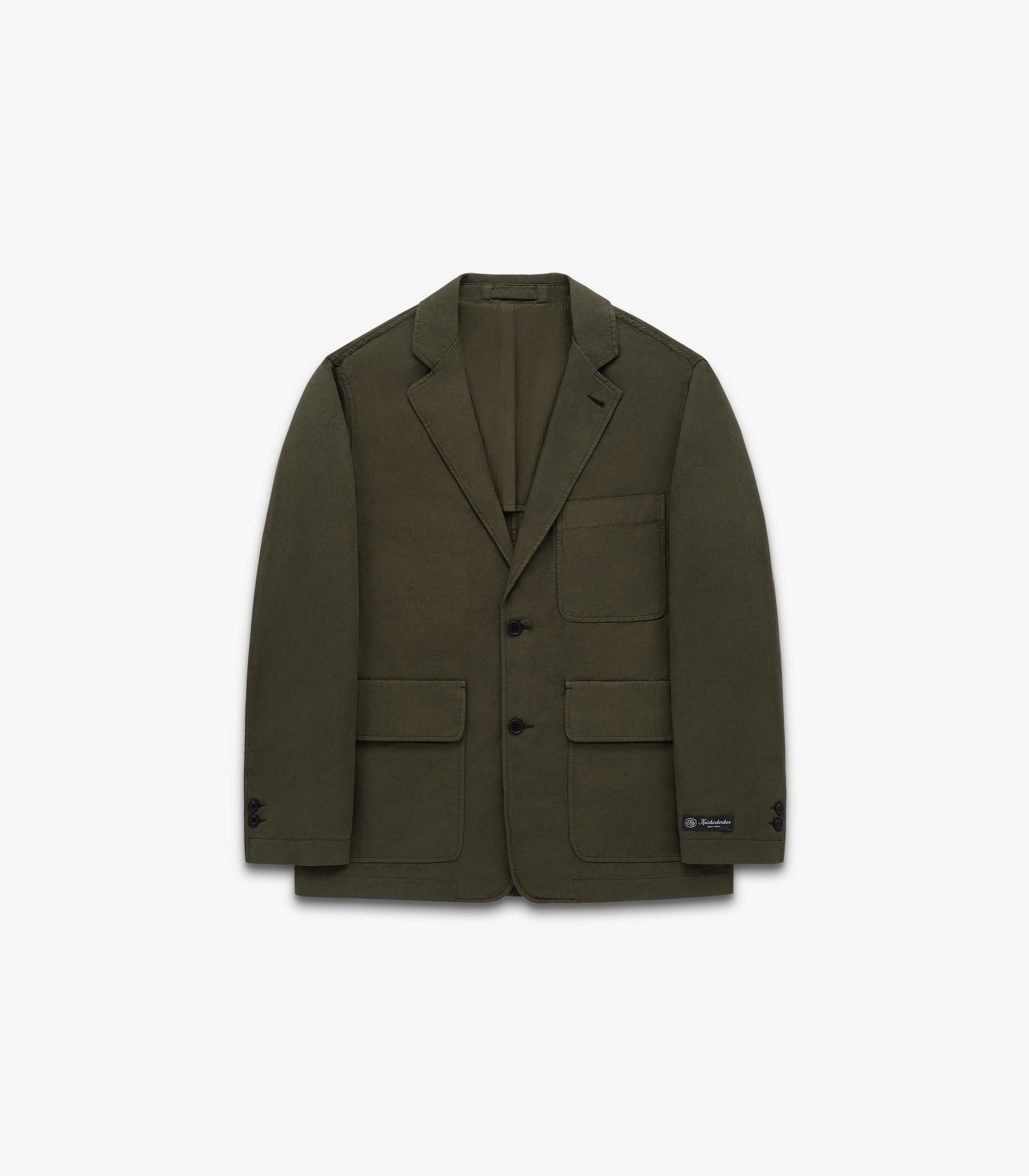 Knickerbocker Lane Twill Cotton & Linen Suit Jacket - Tuscan Olive Men's Tops - Sloane Boutique