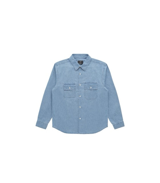 Knickerbocker Pacific Denim Shirt - Light Wash Indigo Men's Tops - Sloane Boutique