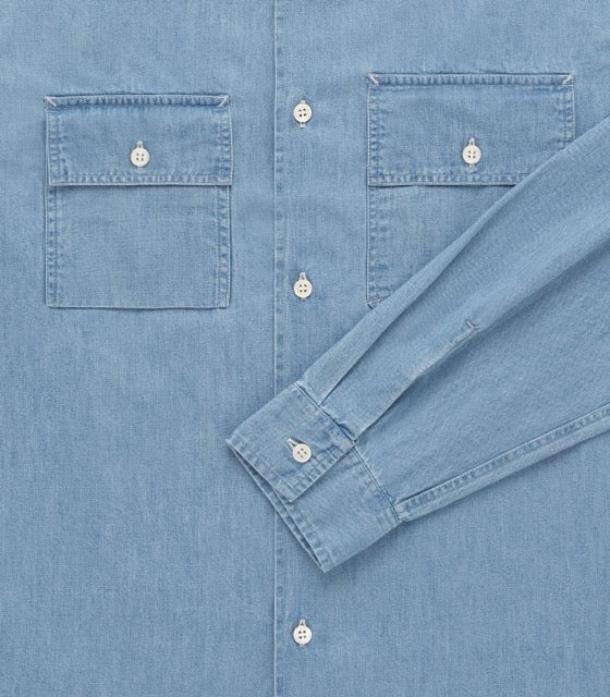 Knickerbocker Pacific Denim Shirt - Light Wash Indigo Men's Tops - Sloane Boutique