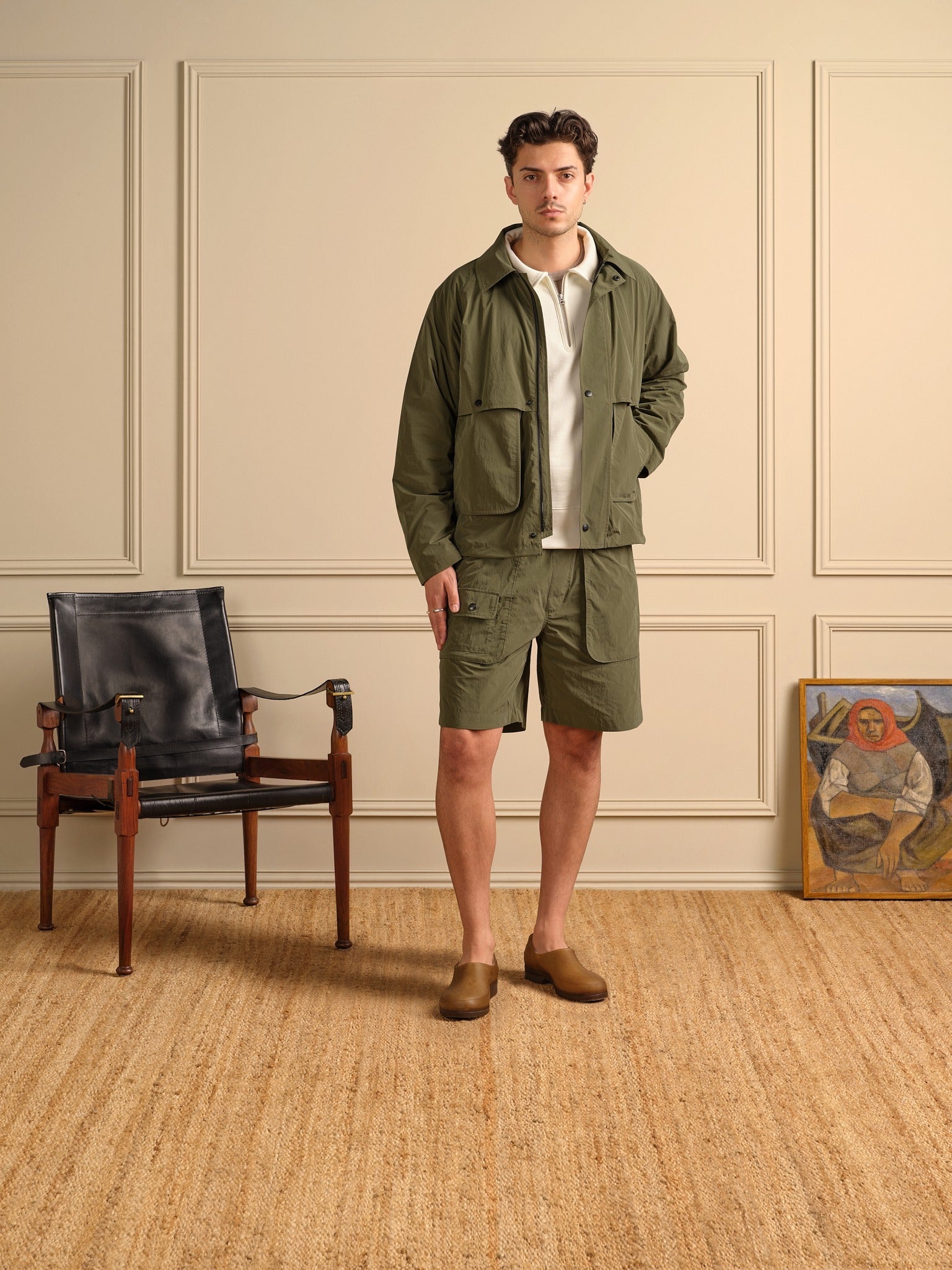 Knickerbocker Scout Nylon Coat - Olive Men's Tops - Sloane Boutique