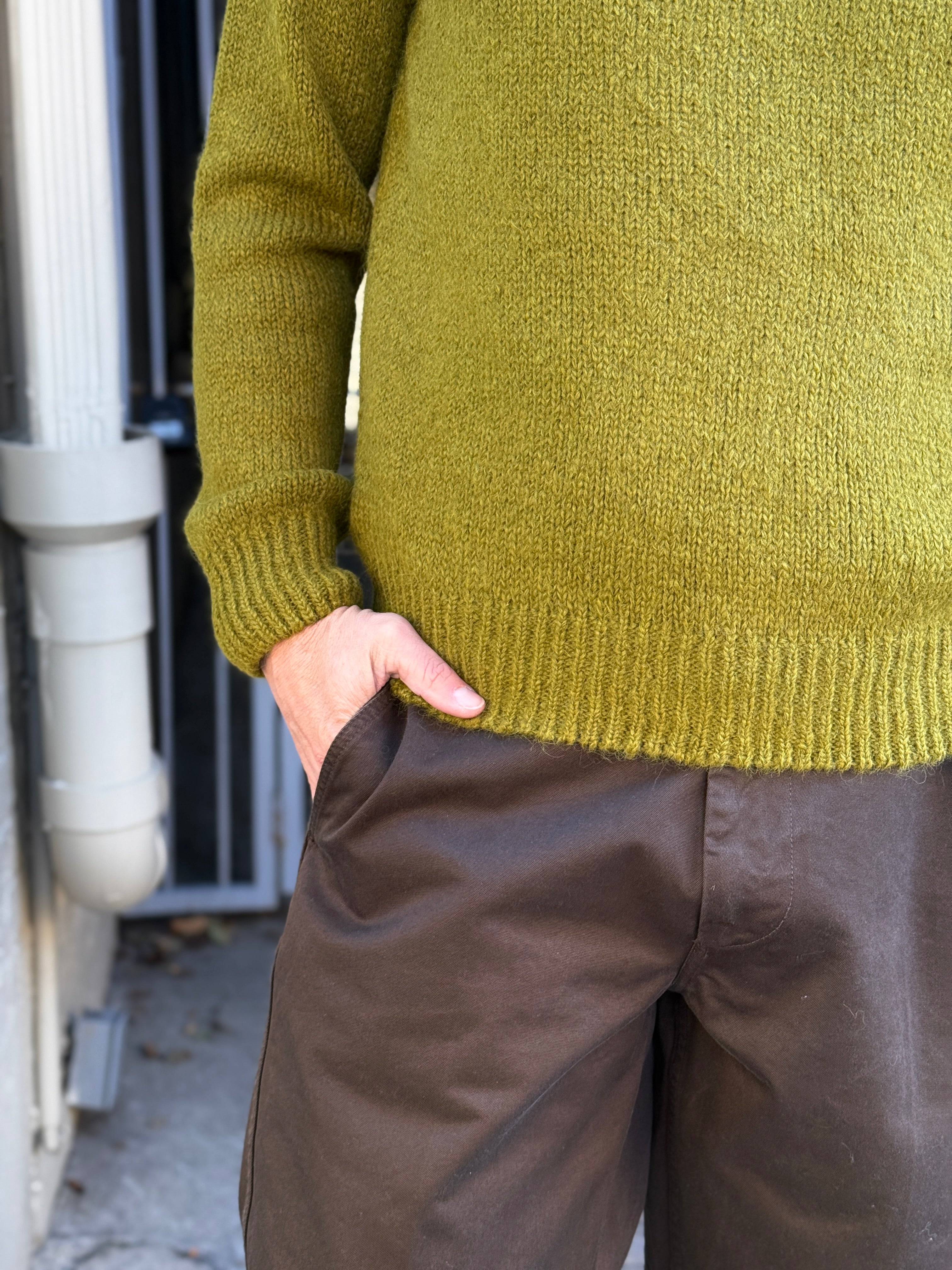 Knickerbocker Tapered Twillform Pant - Black Olive Men's Bottoms - Sloane Boutique