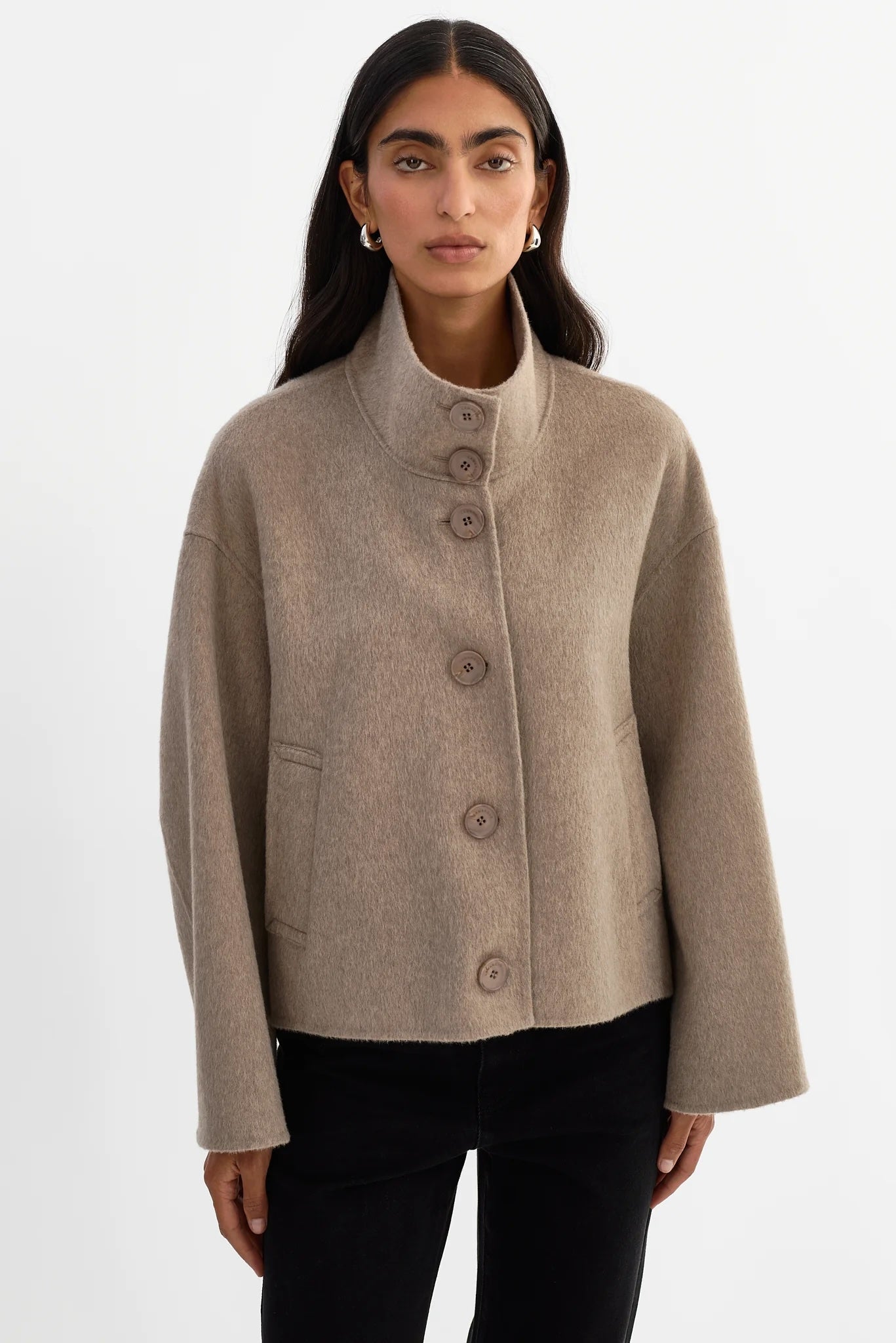 Lamarque McKenna Jacket - Heather Taupe Outerwear - Sloane Boutique
