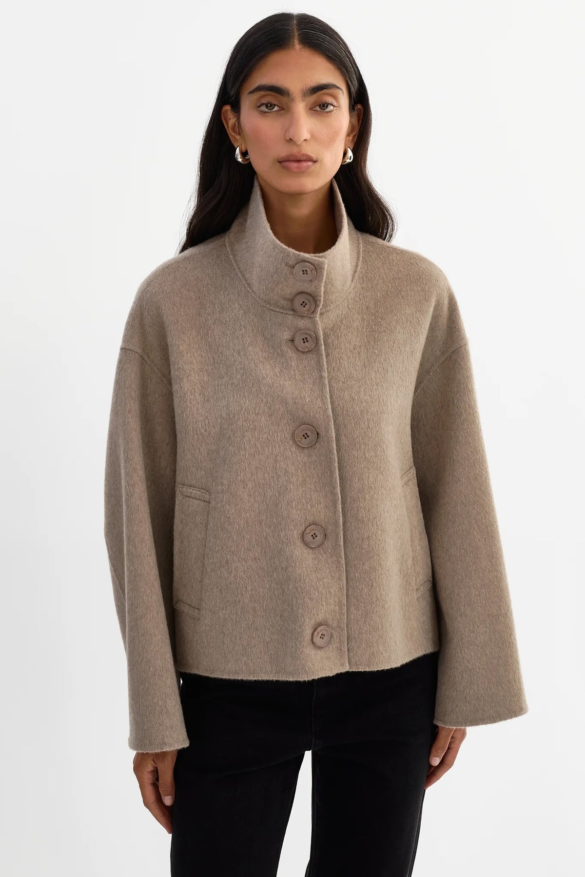 Lamarque McKenna Jacket - Heather Taupe Outerwear - Sloane Boutique