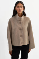 Lamarque McKenna Jacket - Heather Taupe Outerwear - Sloane Boutique