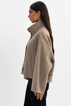 Lamarque McKenna Jacket - Heather Taupe Outerwear - Sloane Boutique