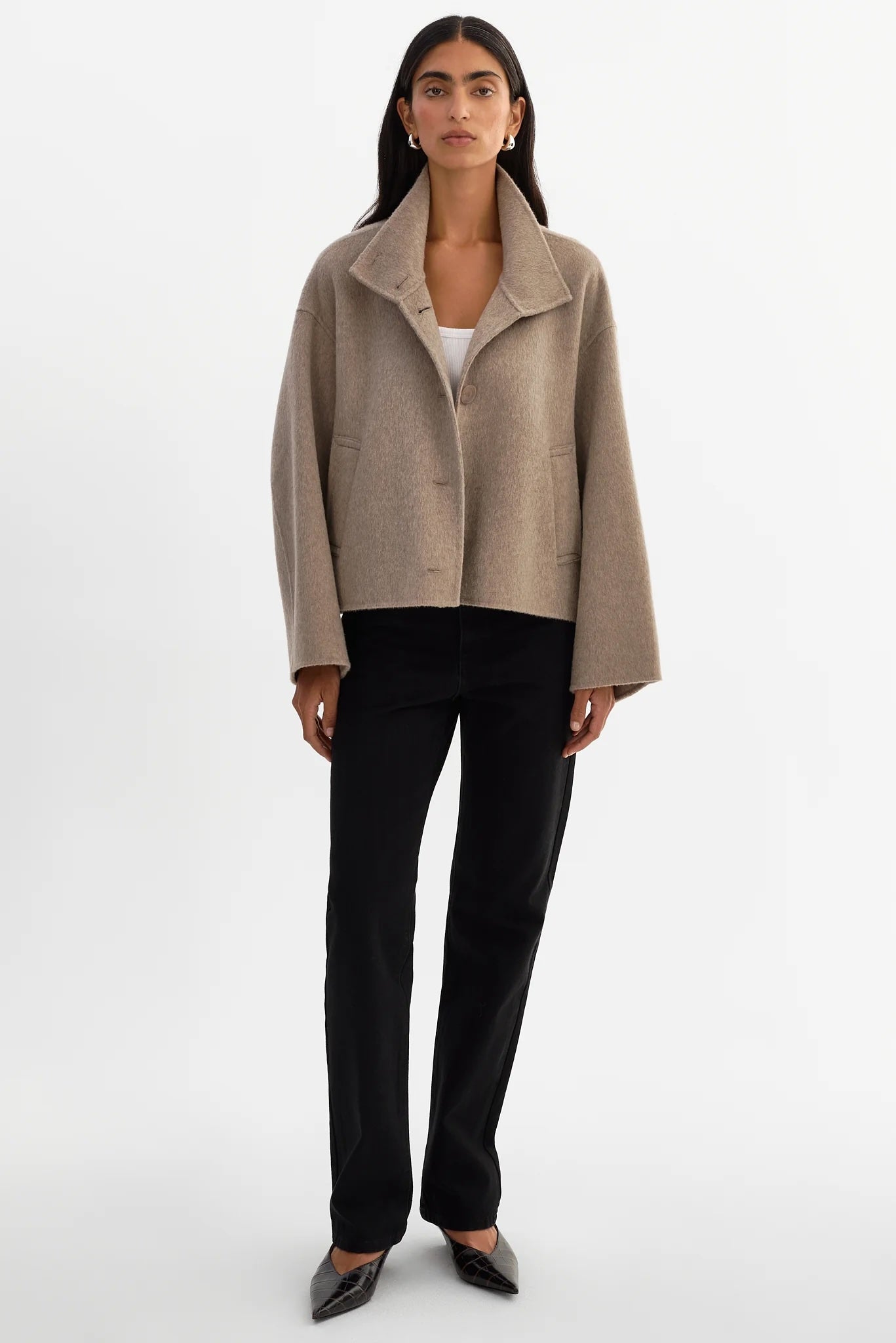 Lamarque McKenna Jacket - Heather Taupe Outerwear - Sloane Boutique