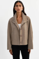 Lamarque McKenna Jacket - Heather Taupe Outerwear - Sloane Boutique