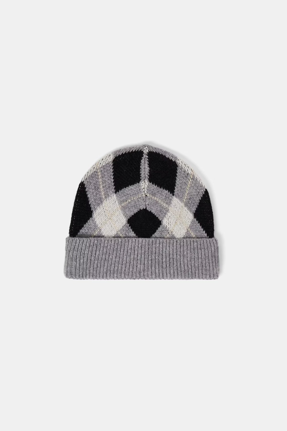 Le Mont St. Michel Argyle Beanie - Grey Accessories - Sloane Boutique