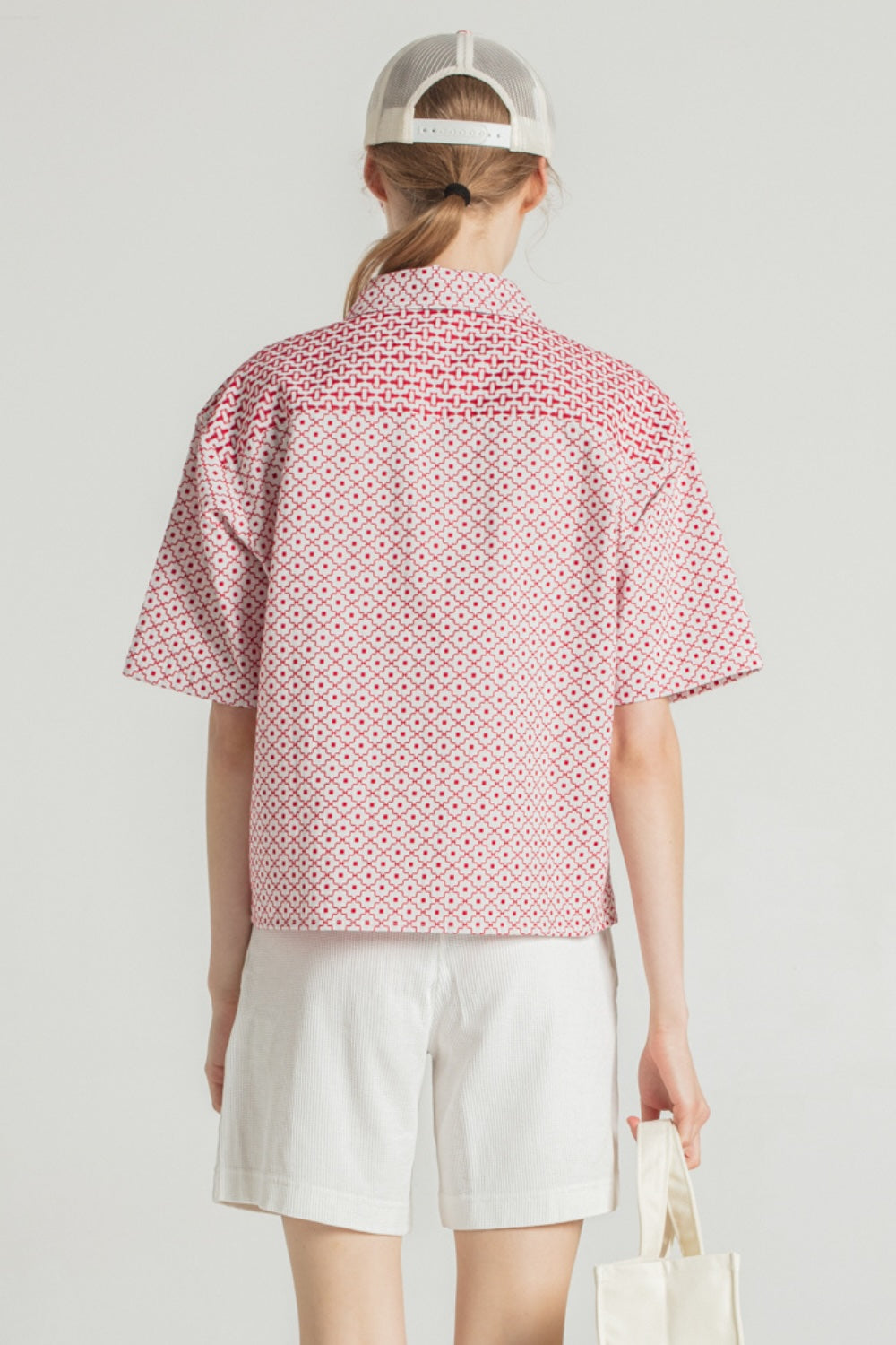 Le Mont St. Michel Coresse Shirt - Red Women's Tops - Sloane Boutique