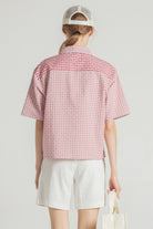 Le Mont St. Michel Coresse Shirt - Red Women's Tops - Sloane Boutique