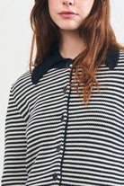 Le Mont St. Michel Gerasie Cardigan - Navy Women's Tops - Sloane Boutique