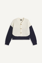 Le Mont St. Michel Suyor-Fancy Ribs Sweater - Navy Women's Tops - Sloane Boutique