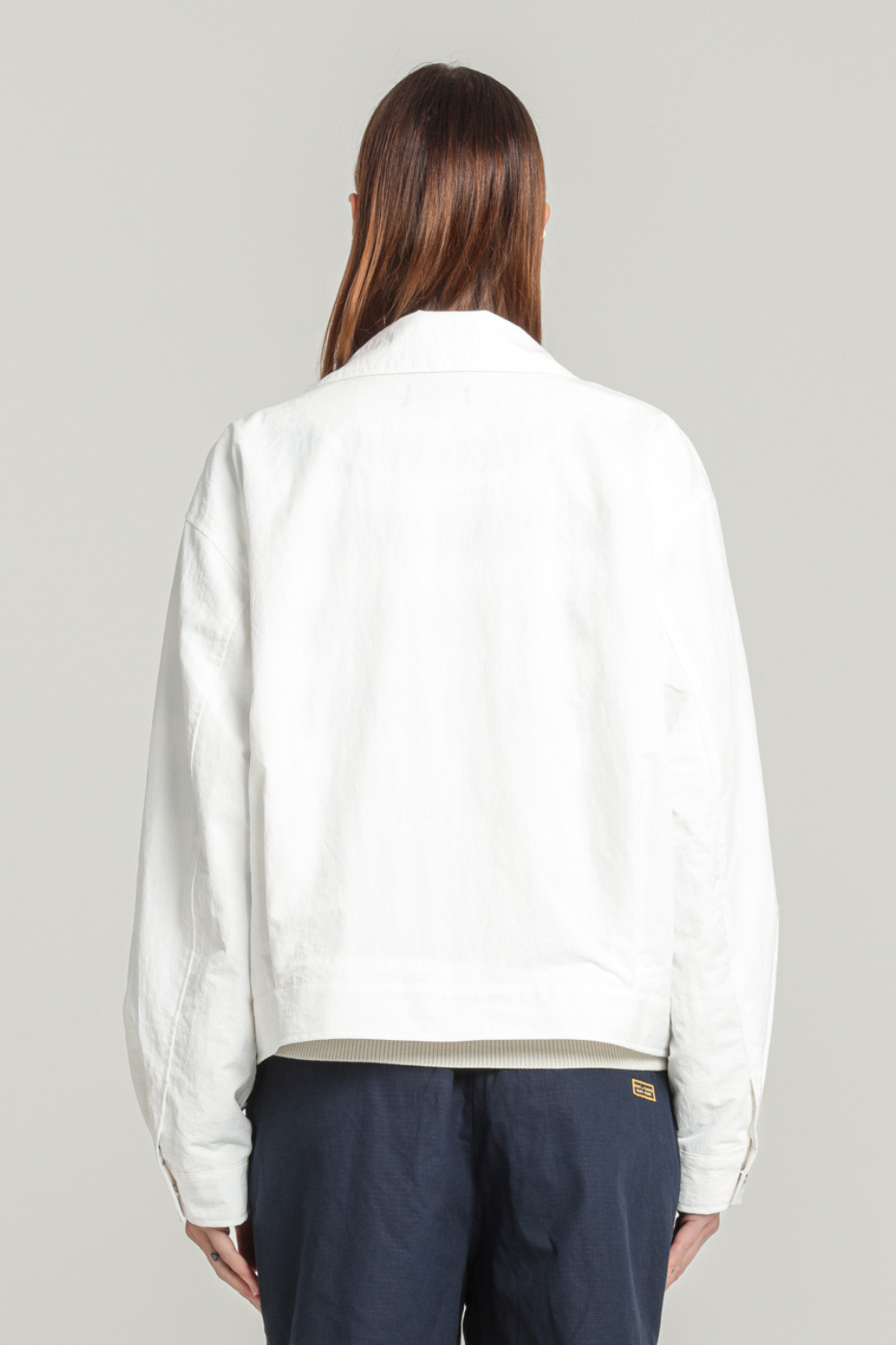 Le Mont St. Michel Vaffeta Jacket- Off White sale outerwear - Sloane Boutique