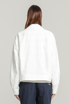Le Mont St. Michel Vaffeta Jacket- Off White sale outerwear - Sloane Boutique