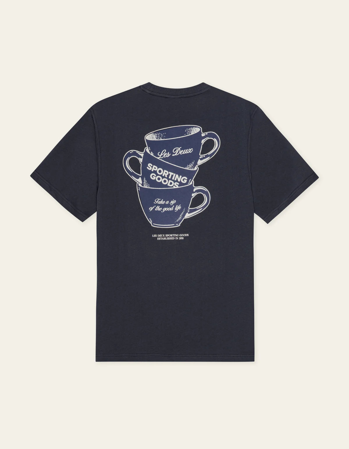 Les Deux Ben Artist T-Shirt - Dark Navy Blue Men's Tops - Sloane Boutique