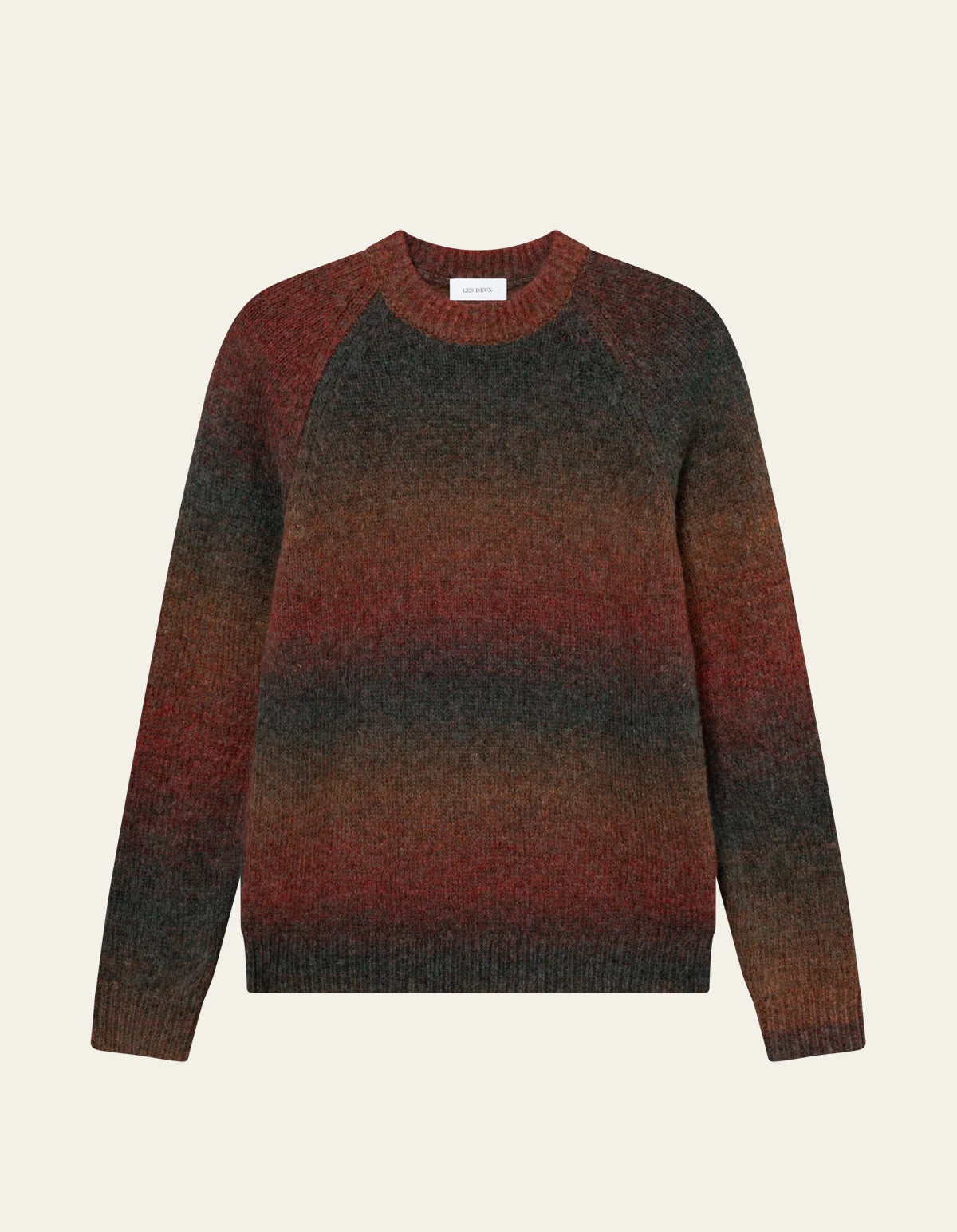 Les Deux Brad Gradient Knit Jumper - Dark Clay Orange Men's Tops - Sloane Boutique