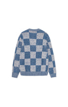 Les Deux Check Knit - Dark Denim Blue Men's Tops - Sloane Boutique