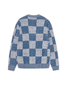 Les Deux Check Knit - Dark Denim Blue Men's Tops - Sloane Boutique